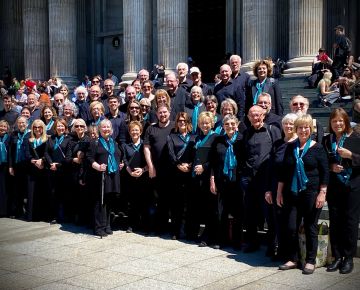 Over forty members of the choir travelled down to London to take part